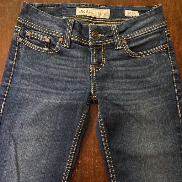 BKE Slim-Boot Medium Dark Wash Denim Jeans - Picture 4 of 8